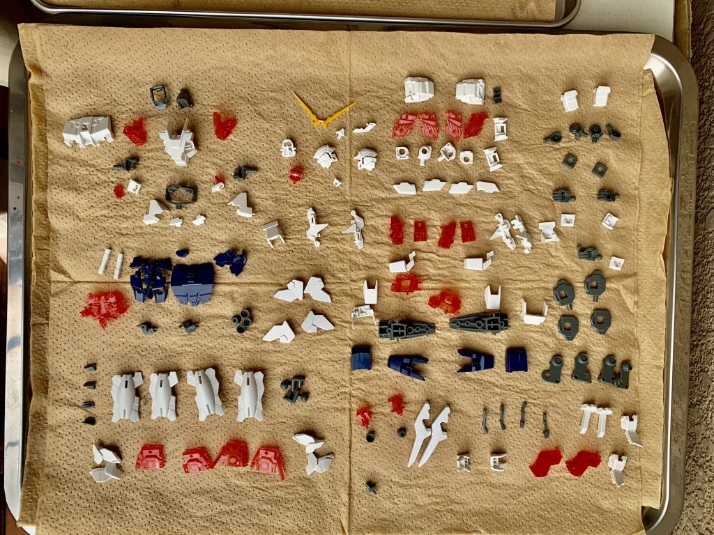 洗浄後部品確認→乾燥