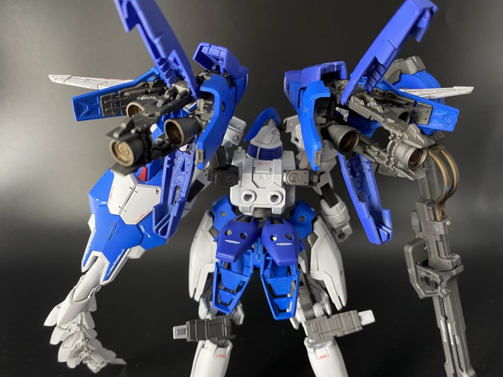 次はバックショットRGをベースにした理由としては、この多数のバーニヤ展開が見たかったというのがありますこだわりポイントは青を2色使った色分けです