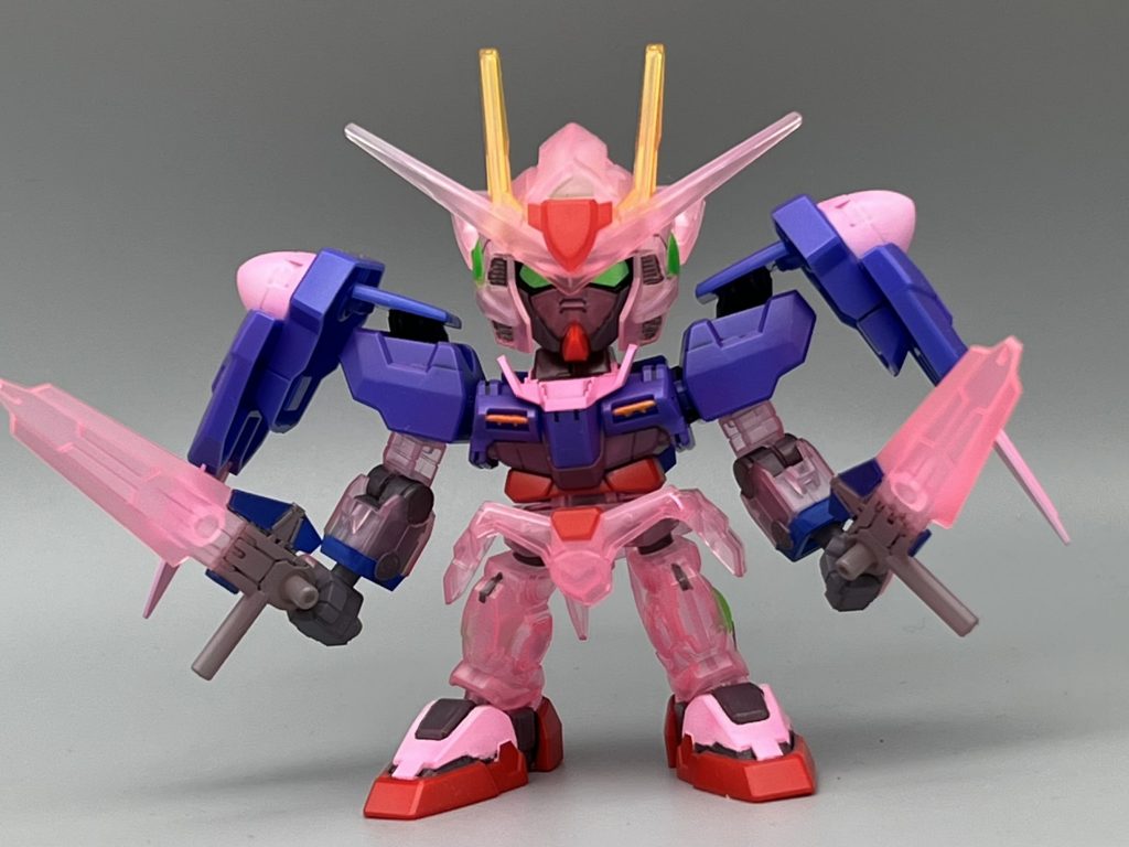 蛍光グリーンの所以外に蛍光レッドを満遍なく塗って終わり。