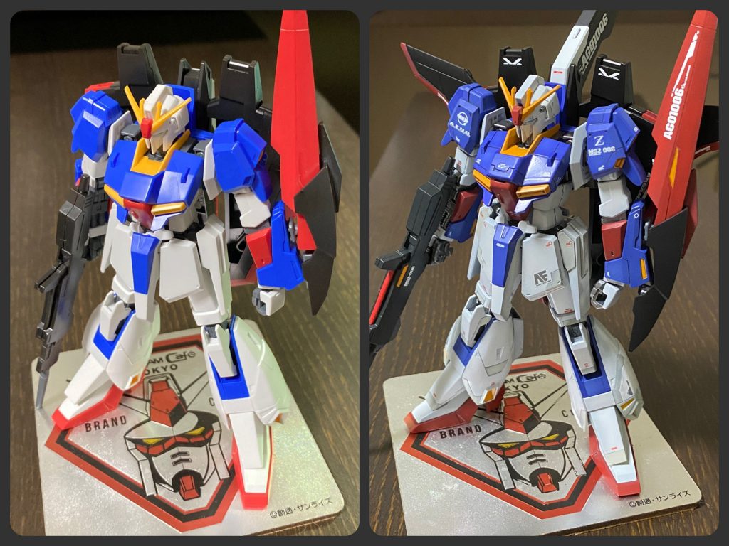 投稿を考えていなかった時期なので、制作工程の写真はないのですが、素組みとの比較写真だけありました。素組みは表面が寂しいですね。以上、お付き合いいただけた方、ありがとうございました😌過去作は次で最後になります。