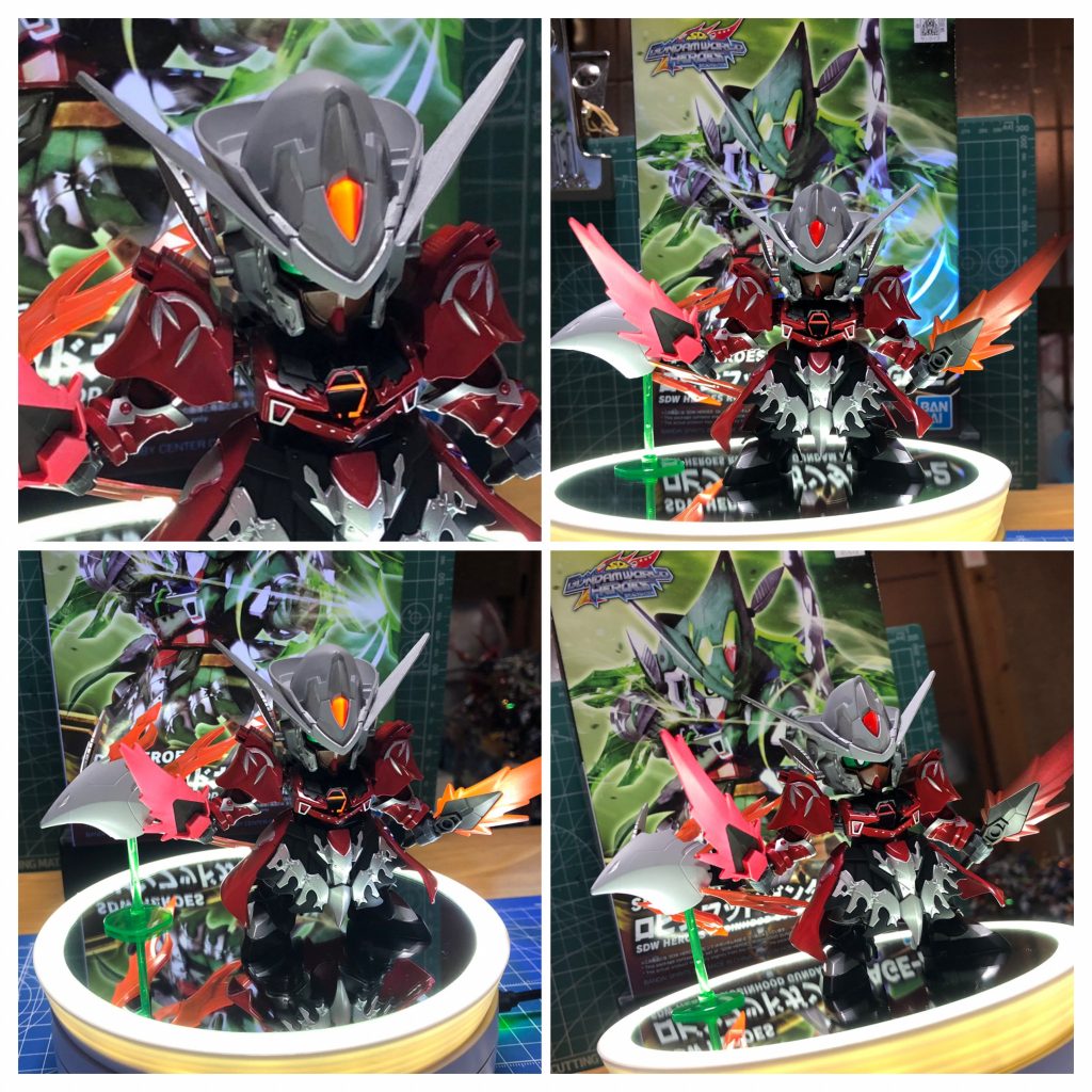 そしてロールアウトです！胸と額にも蛍光レッドを施してあります。頭は分かりにくいですが、グレーとシルバーのツートンになってます。