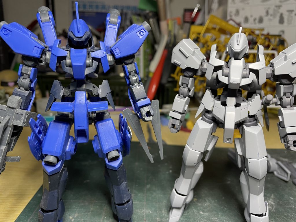 延長していないグレイズとの比較。腰の可動域が格段に広がりました。