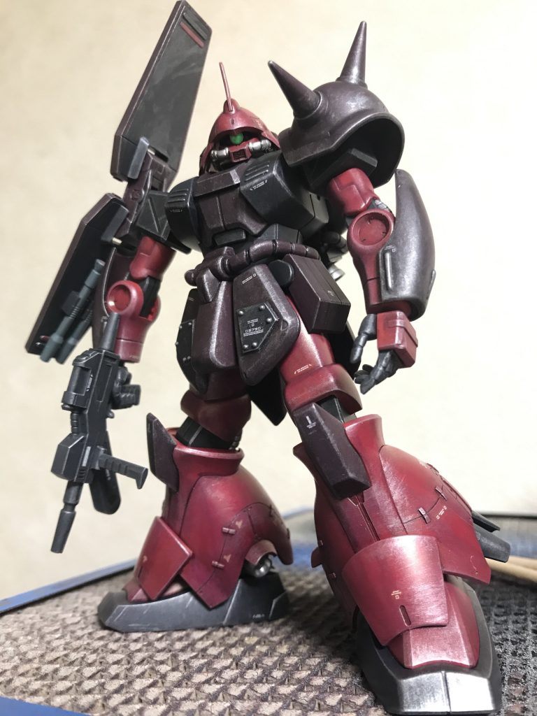 スジボリとプラバン加工始めた時のもので、上手な方のをパクっ・・・参考にしてます。モノアイはHアイズだったかな?