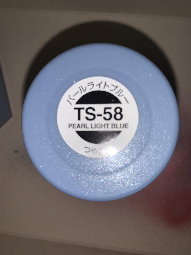 ビームライフルとフラガラッハの持ち手部分はパールライトブルーで塗装しています!あんまり違和感ないかも?と思ったので使いました!