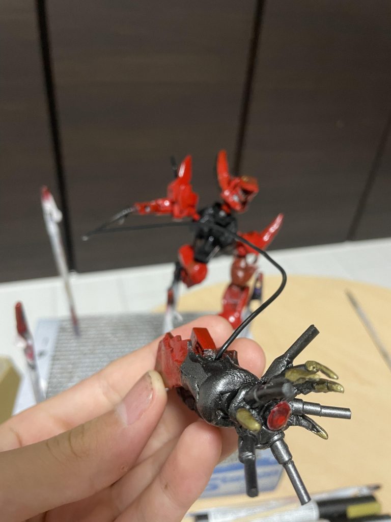 射出機構も再現…今更だけど今日は雑な写真ばかりです