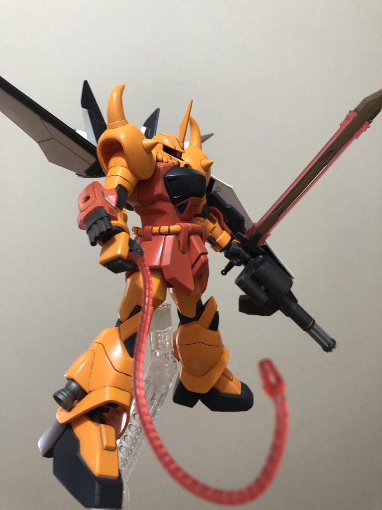 可動範囲は今の目線で見るとイマイチですが、プロポーションは良好かと、今思うと胴体の延長もやれば良かったなと少し後悔