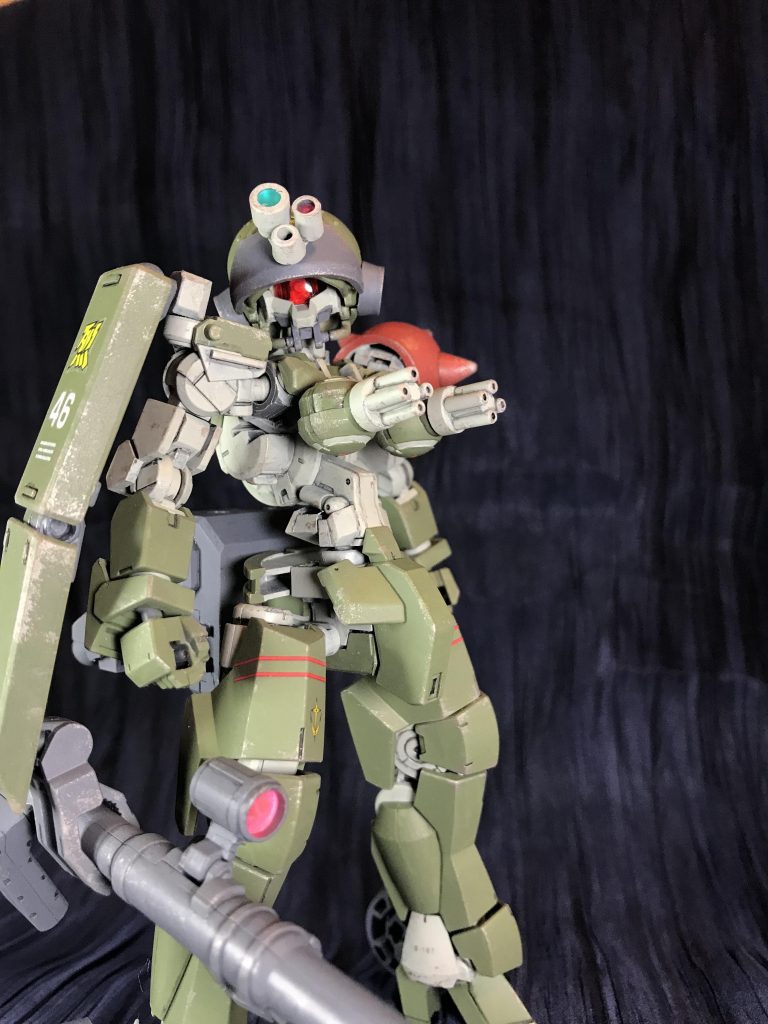 ・ブレストバルカン「飛ばせて落とす」を得意とする姐さんの対空迎撃装備。100gのポリパテ塊を5秒で粉砕する威力を持つ。アフロダイA系という事で最初はミサイルだったのですが、やってみたら何かお下劣だったのでバルカンに。昭和ならまだしも、令和だとアウトな気がするネタですね。