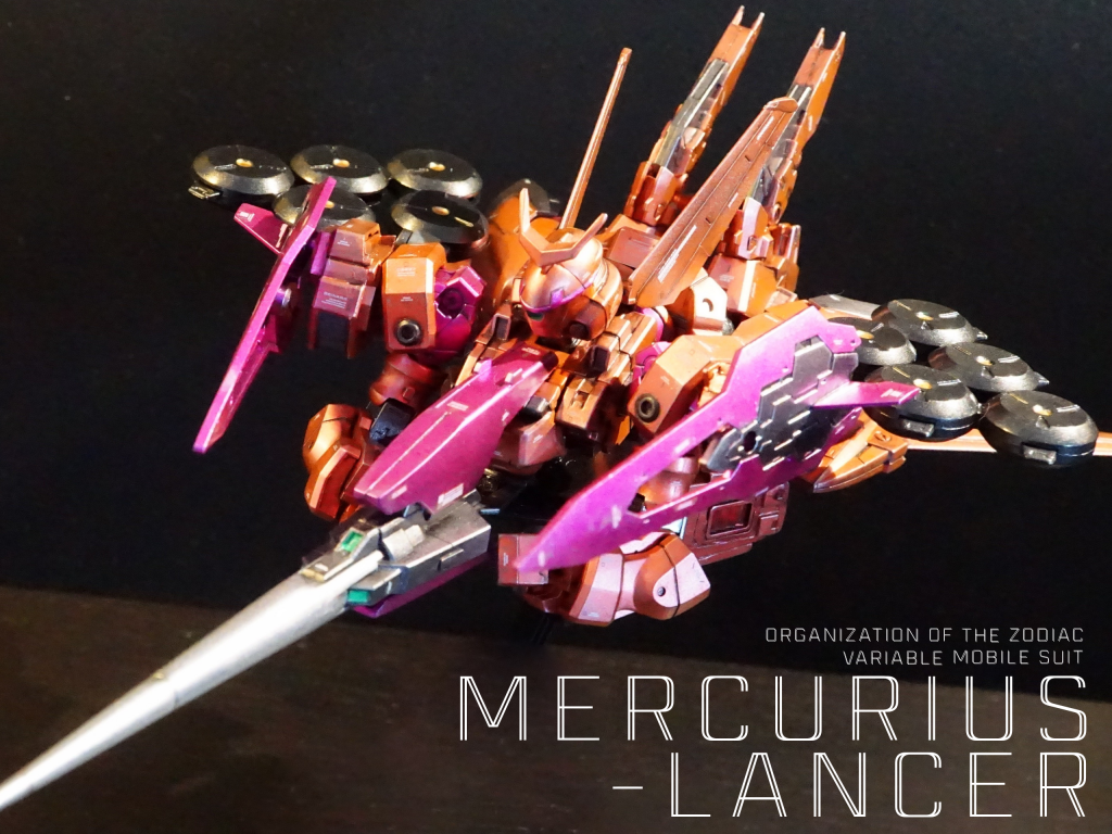 ↑一番の特徴、ストライダー形態です^^昨年のガンプラ再開以降、段々とベース機体がマニア路線になってますが、、、よろしければ以下の詳細も是非ご覧ください…!