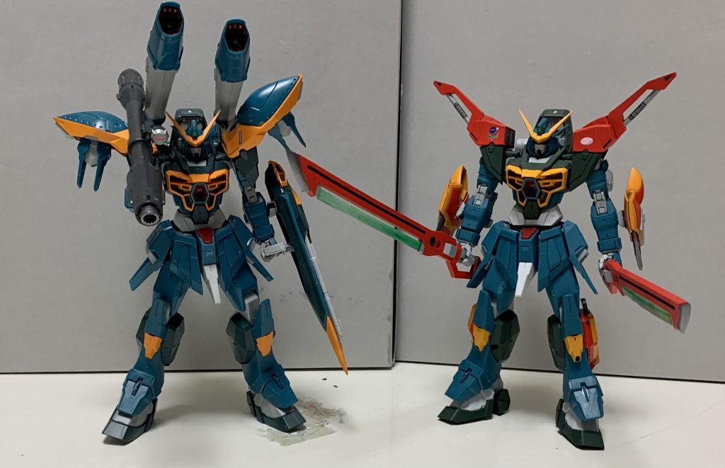 差異が分かりやすい原型機と。