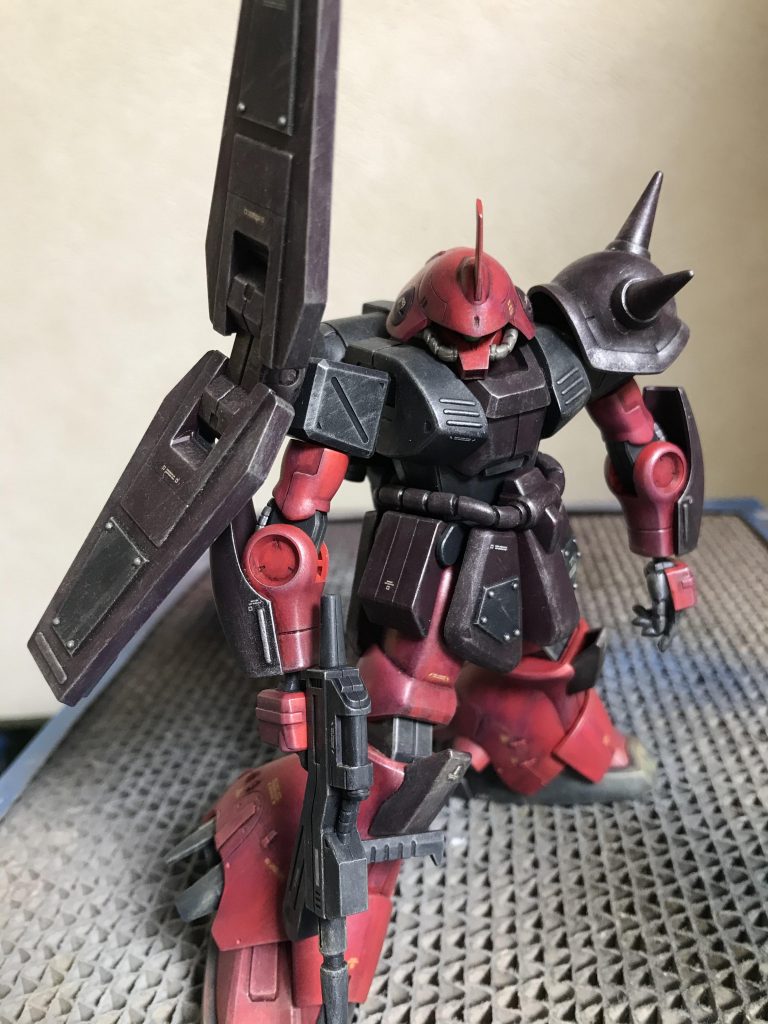 マラサイかっこいいですよね。頭部のアンテナも短くしました。地上であの長さだと、絶対にぶつけて折る。。