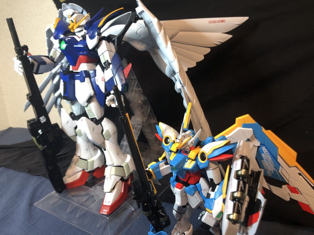 以前作成したPG XXXG-00W0とツーショット