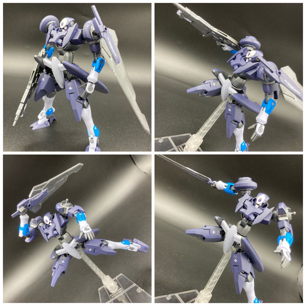 ジンクスⅡです!ジンクスの中でも割とマイナー?幻の形態です! ロングライフルは作成出来ませんでしたがバスターソード付きとして完成させました。 この形態で近接戦闘の練習をします!