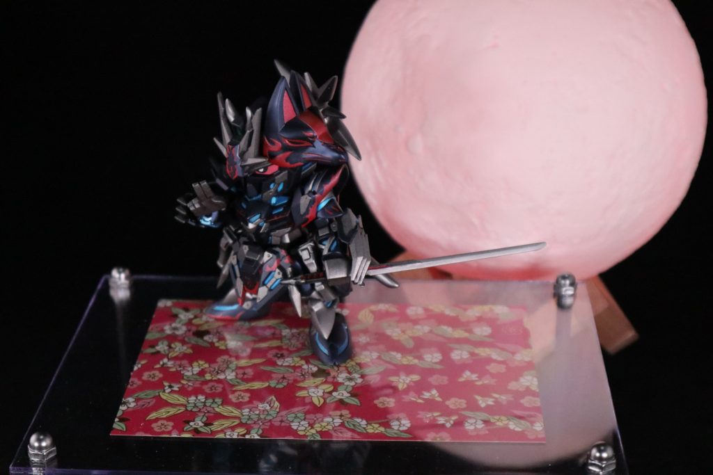 今回の演出。月買いました。キットの4倍くらいの値段で今回一番の出費。