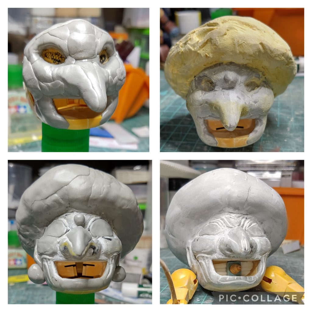 そこからはエポキシパテをモリモリ