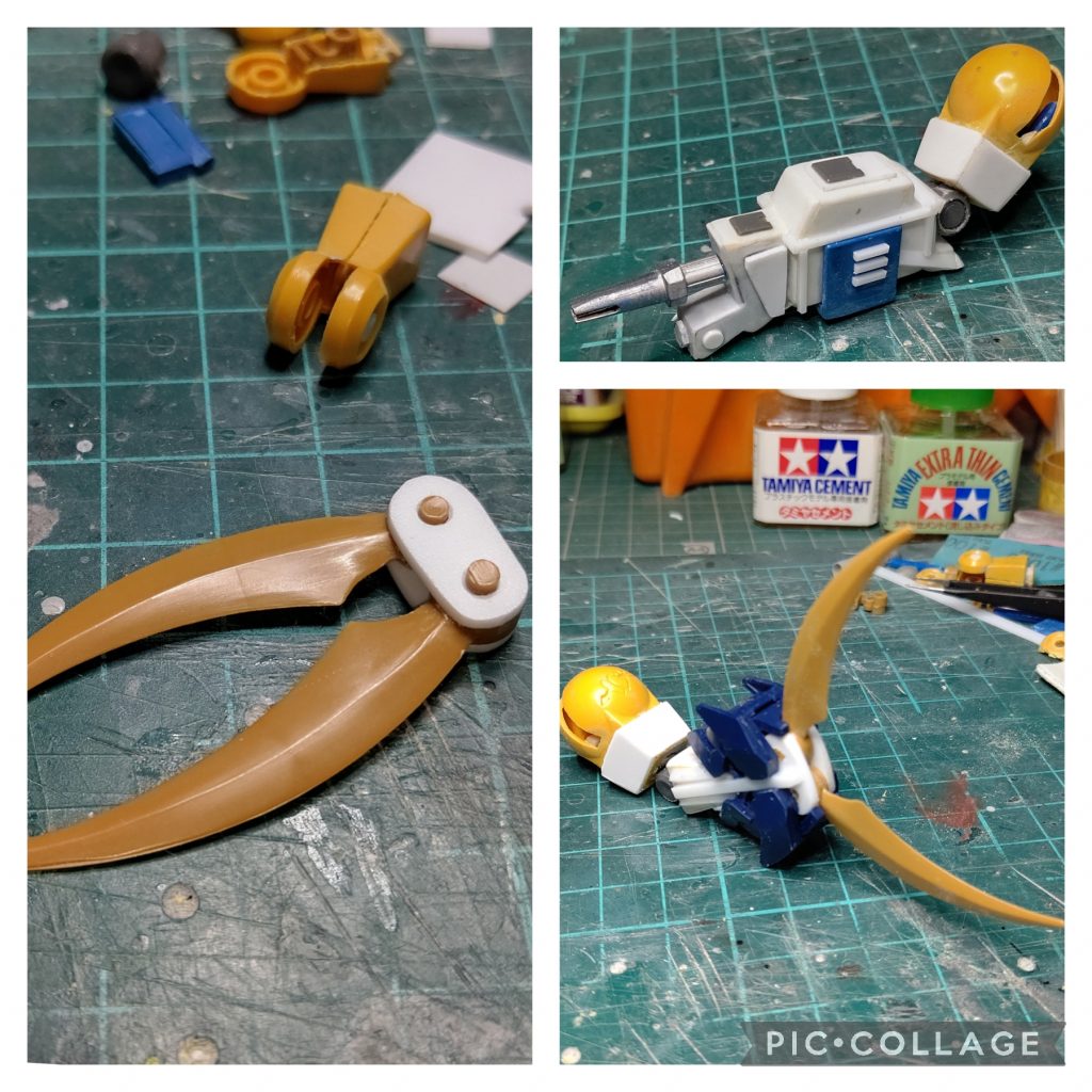 ザクレロの強化型なので腕の武装も変更