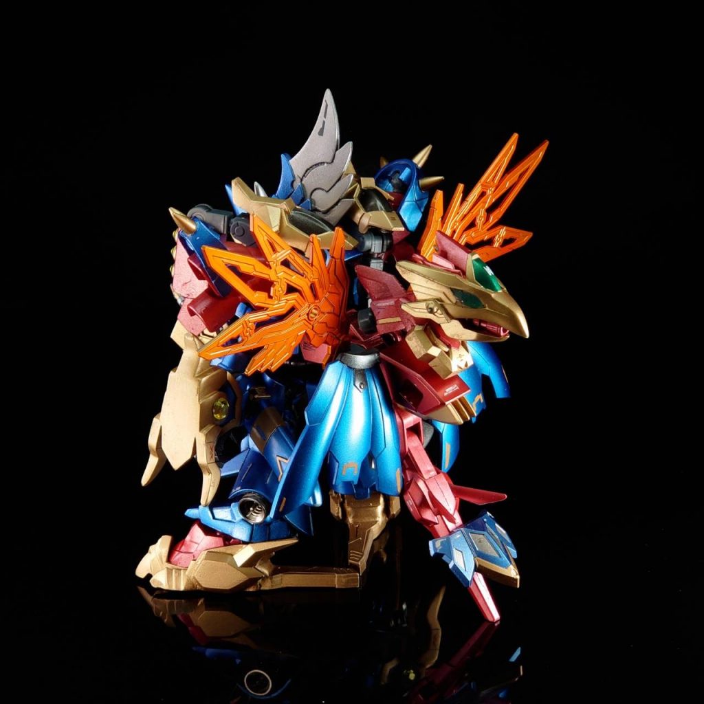 1回戦のグリフォンと羽の色が違う(金からオレンジになっている)のは、プチモビファイト本戦の展開によって破損した物を交換したという設定にしたからです。気になる方は #プチモビファイト で検索!さらにモードチェンジ!フォーメーション:グレートドラゴン!