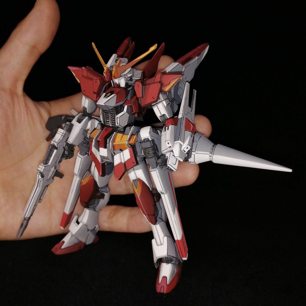 アニメ塗り定番、素手バック。