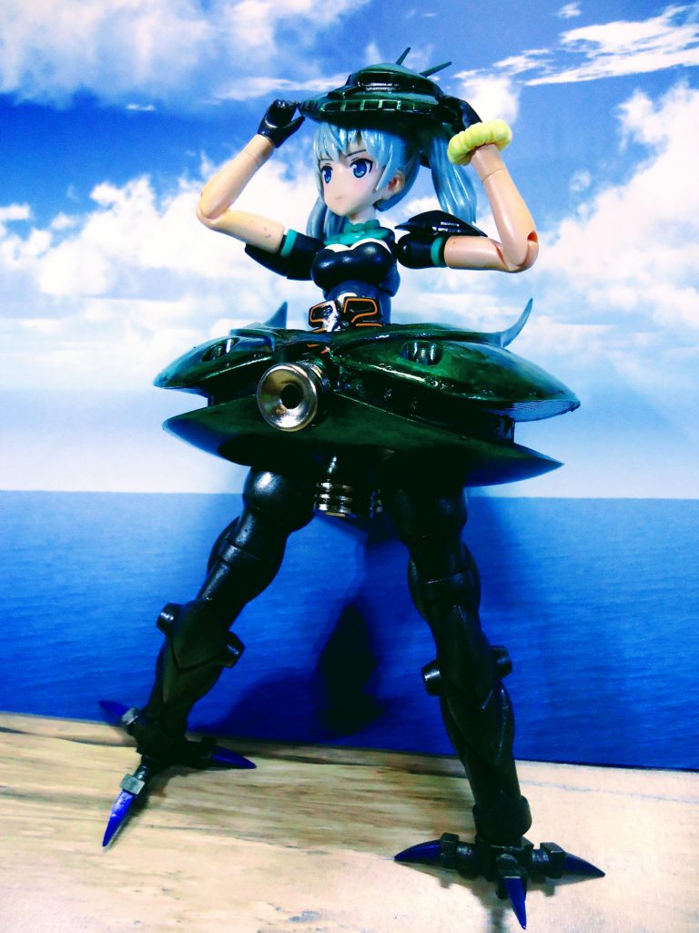 機動ビグザム娘っ子？海水浴場に立つ!?–3枚目/制作者：gtarou