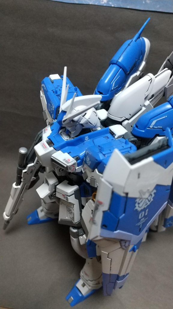 ハイアングルでパシャリ。ちょっとした最近のMGみたいな感じで墨入れ結構大変でしたwww