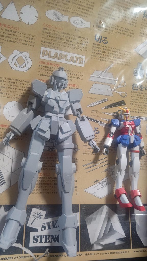 各パーツの箱組をコトブキヤの関節パーツで繋げてぃす。髪のほ