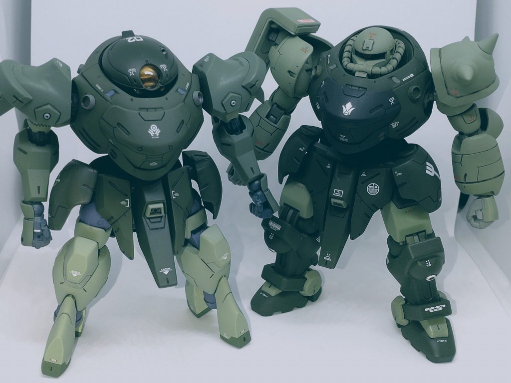 前回アップしたザクリモアロディとツーショット