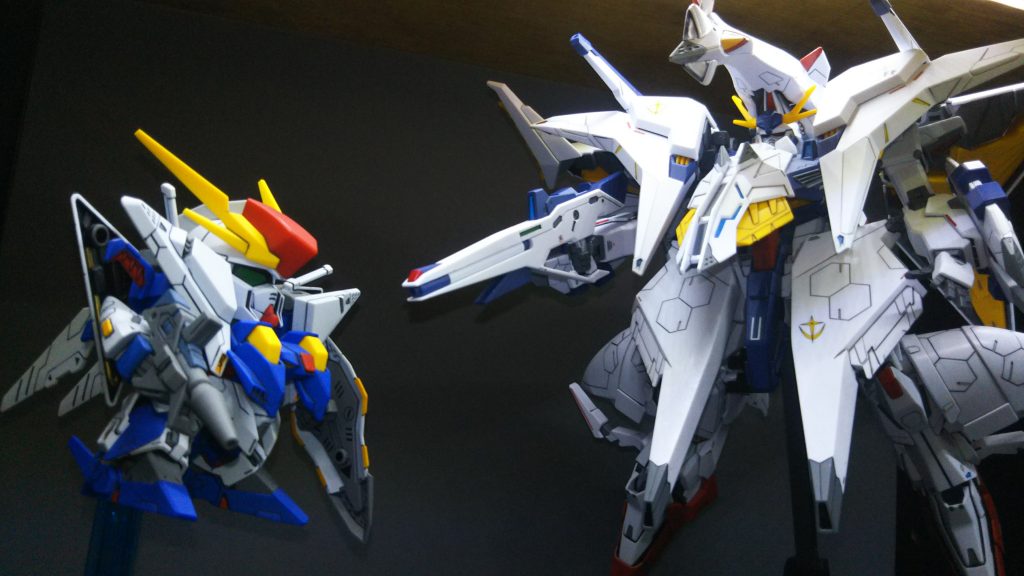 クスィーガンダムと(SDですが)