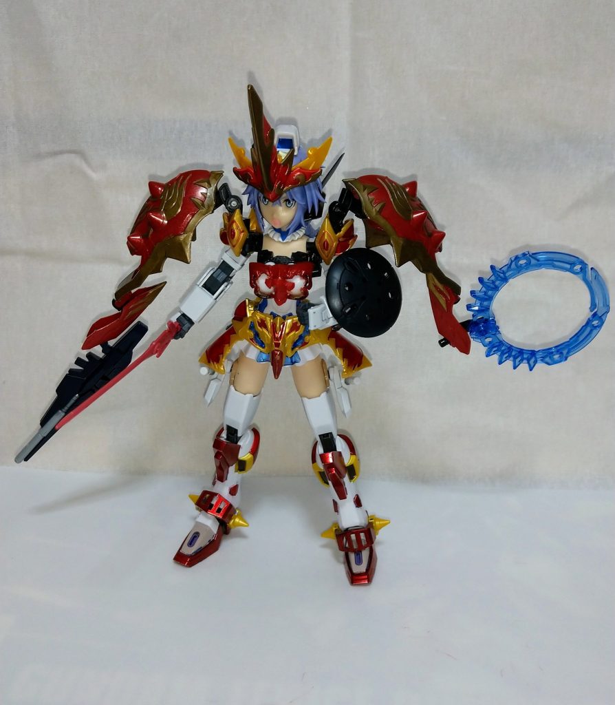 貂蝉クシャトリアのショルダアーマーの隠し腕も使用可能となっております。この隠し腕から触手を這わせよ!と頭の中で何者かが囁いてましたが、レギュレーションに引っかかる危険があるため、やりませんwしかし触手使いの女のコ……悪くないかもwww