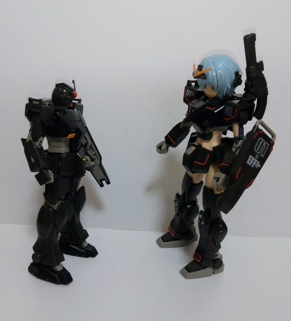 これよりちょっとしたコントに入りますw局「陸姉、そのパーツ俺のなんだけど!」陸「ああ、これ局地型君のだったのか。ボクがちょっと借りてるよ。」局「俺もうすぐ出撃だから早く返せよ!」陸「じゃあ、代わりそのボクのパーツを付けていけばいいよ。じゃあね。」局「えっ!?ちょっ……!」