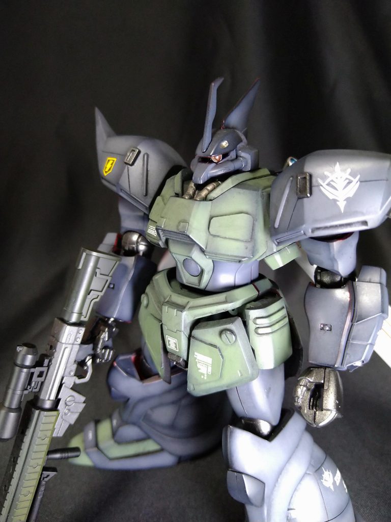 モノアイは稼働するように改修してHアイズでディテールアップしてます。