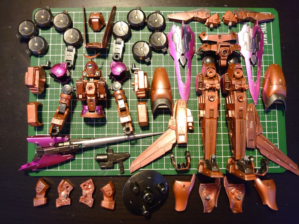 今作の使用キットです。・メリクリウス 旧キット 1/144・30MM エスポジットβ・MS強化ウイング01・MSスラスター01・HG AGE2ダークハウンド(ランサー)今回はあまり盛らずに作ってみましたが、このパターンも楽しいですね✨お付き合い、ありがとうございました❗