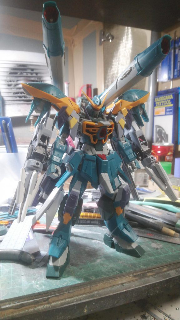 以上です。いろいろ??なところがあるとは思いますが、この自由さがガンプラということでご容赦を💦製作途中です。トライエイジ、エイジ2マグナムSV、テルティウムアームズなどを使用しています。