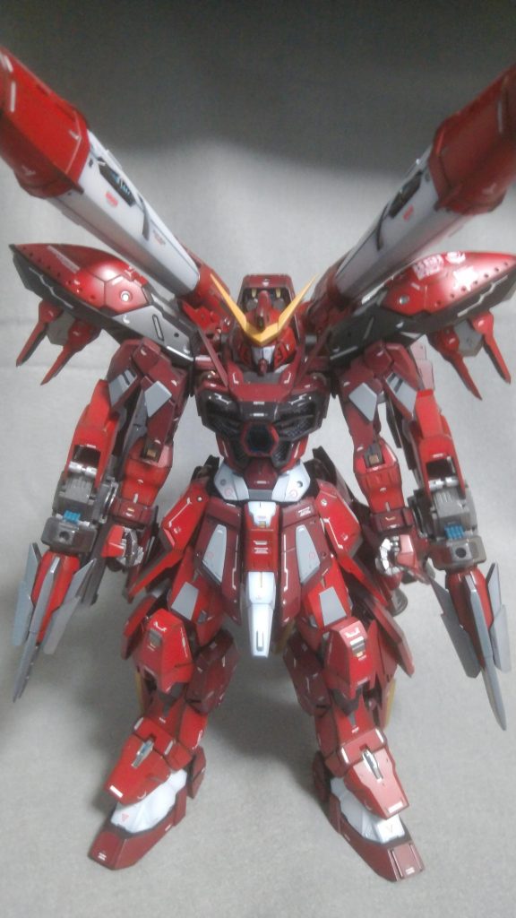 前述した武装を使用するため、本機はNジャマーキャンセラーを搭載している。また、カラミティに当初から実装されている各種兵装も健在である。クリムゾンカラミティは【血の厄災】を意味し、相対した者を容赦無く滅殺し、文字通り戦場を赤く染め上げる厄災を振り撒くのである。