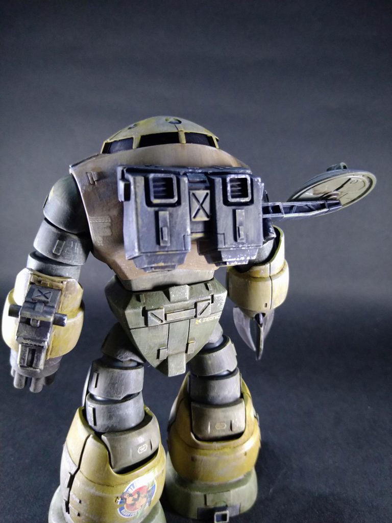 バックパックは陸戦用に別パーツで製作。十数年前に入手した