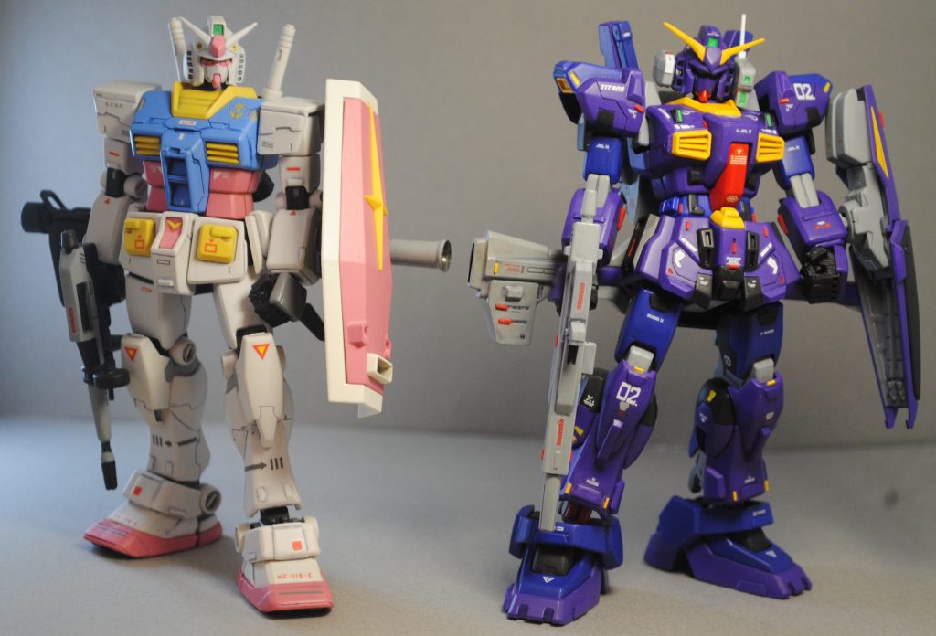 ファーストガンダムと記念撮影。