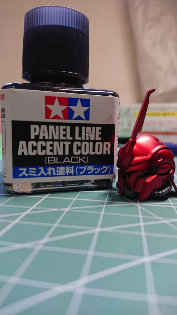 最初に塗ったシナンジュヘッドここから地獄の全身塗装が待っていた