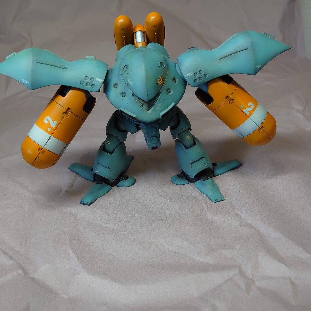 ミサイルカバーはシールではなくマスキング塗装で表現しました。