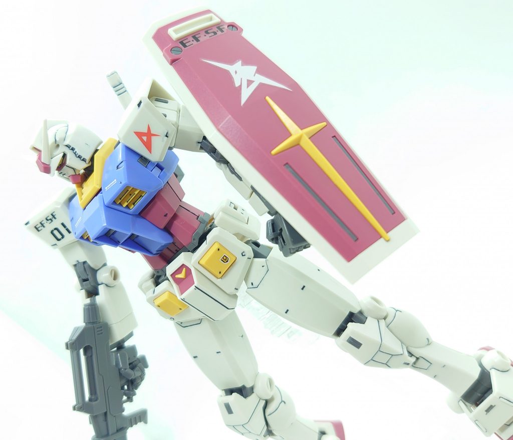 賛否両論分かれるアレンジの効いたスタイルですが、製作してみると、がしがし動かして遊べるアクションフィギュアのような出来に感動しました。