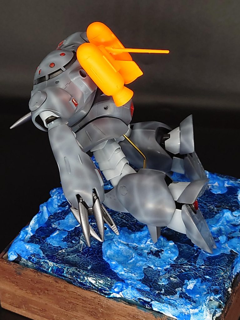40作目 HGズゴック E 水中迷彩 ジオラマ仕上げ–5枚目/制作者:@kjyun_choroq