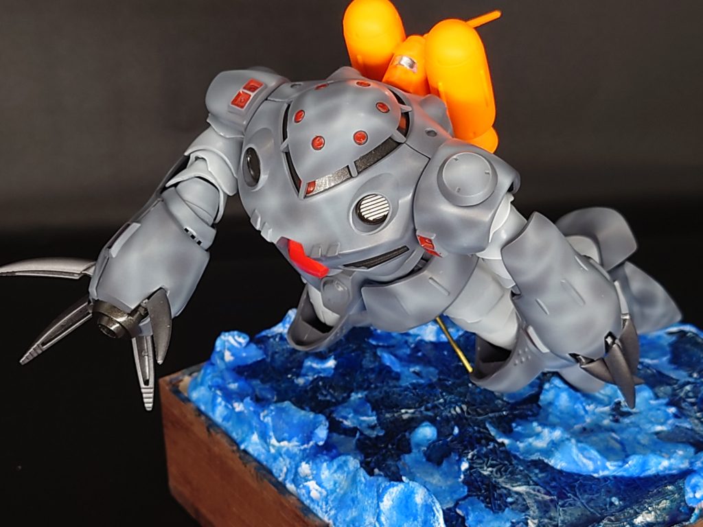 40作目 HGズゴック E 水中迷彩 ジオラマ仕上げ–3枚目/制作者:@kjyun_choroq