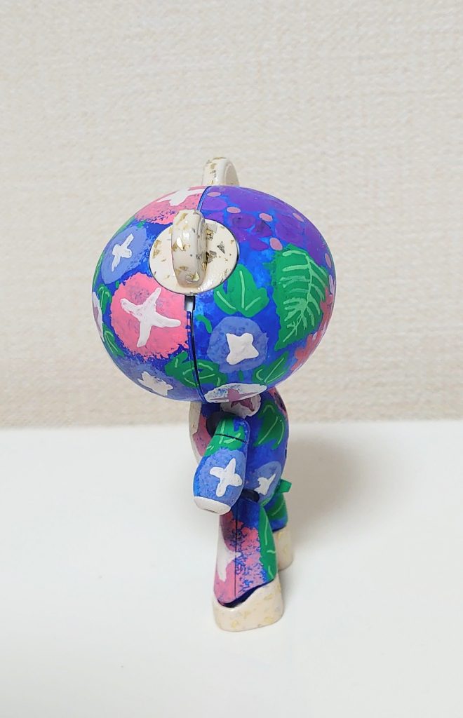 左半身は朝顔です。