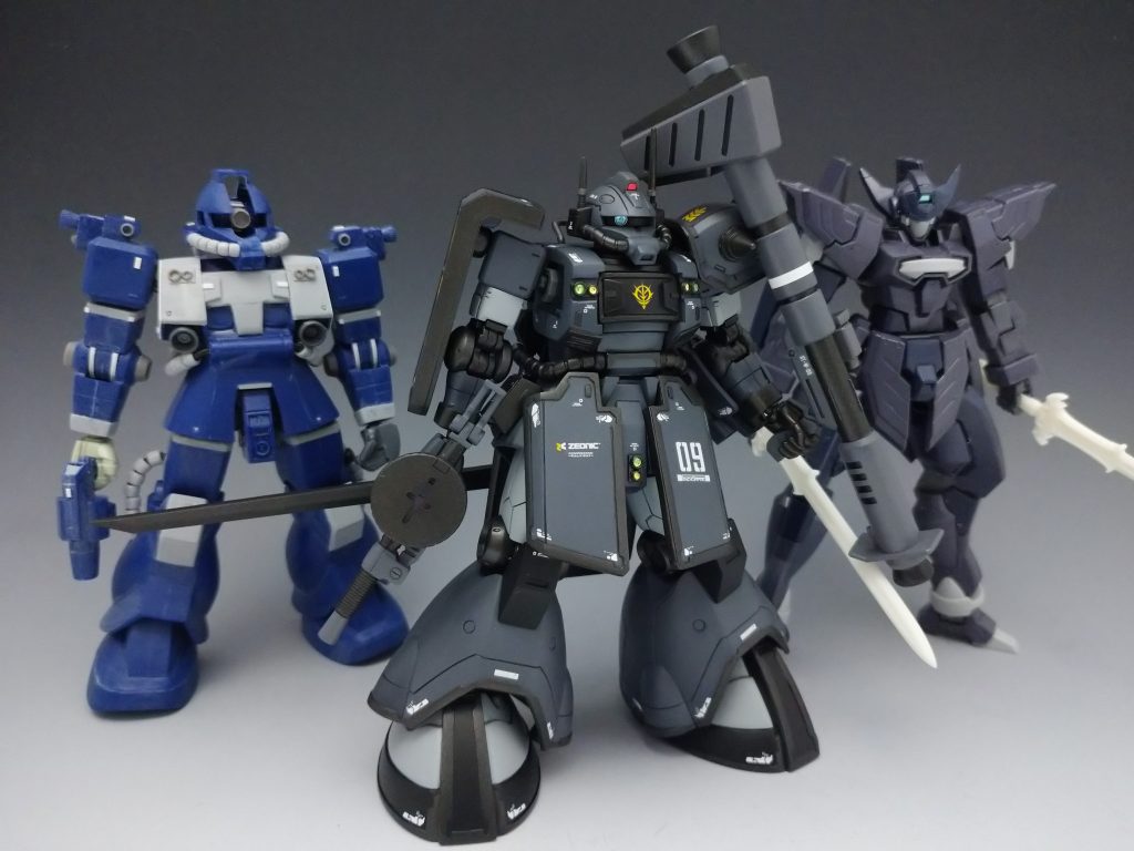 次回予定作とそろそろザク以外も開始しようと思っていたら、なんでかGサイフォスが自分の好みにドンピシャだったので宇宙海賊がメインになっていくかもしれません。今まで毎月2体を完成させていましたが工作量が増えてきてしまい、それが難しくなり「もうゆっくりでいいや」と考え直したら6月に完成しなかったのは反省です。それでは今回も最後まで見てくださりありがとうございました！