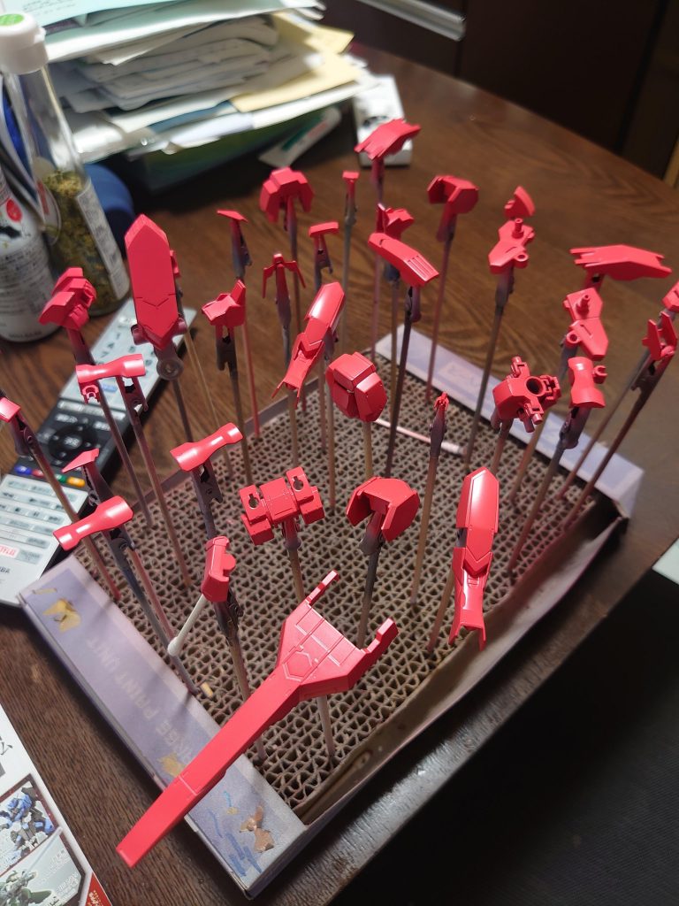 まずは普通に塗装。