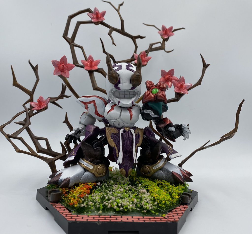 今回、展示映えを考えてのコンセプトなので、ベース製作もしています。