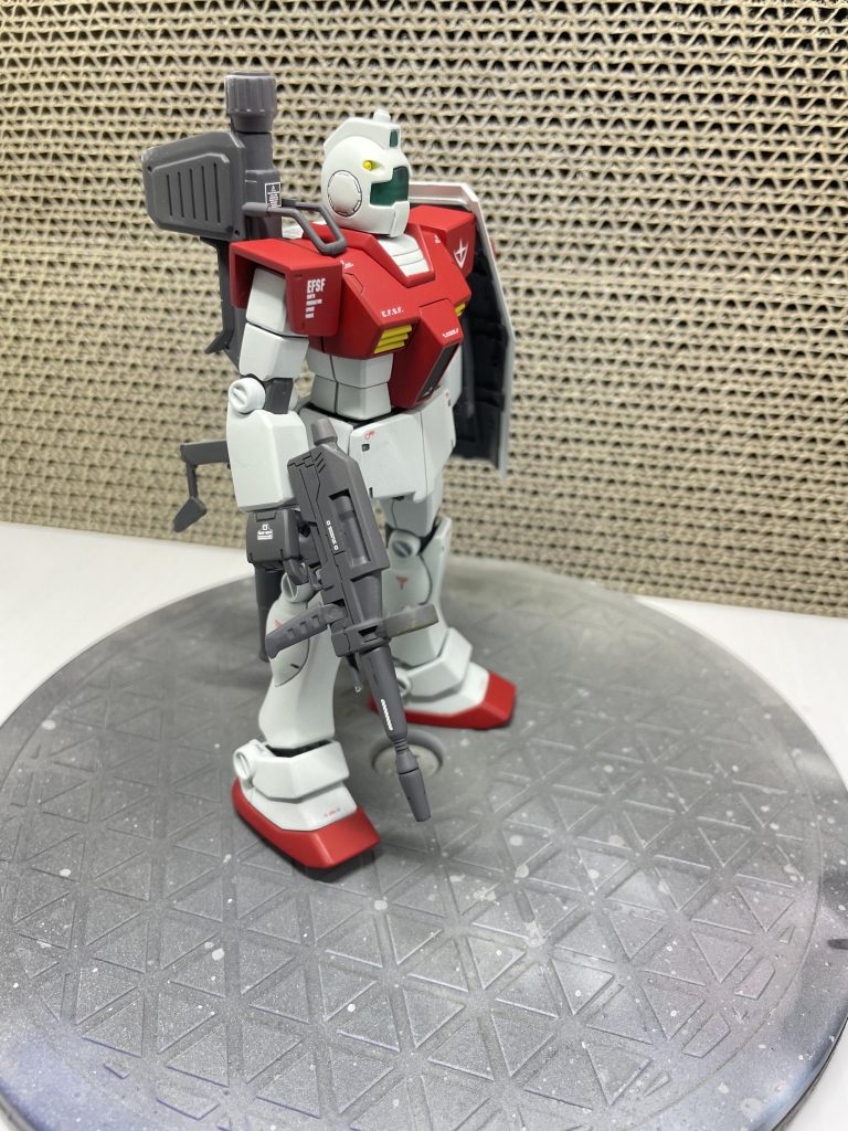 初投稿！HGUCジム（エース機）　プチ改造–3枚目/制作者：@かませいの