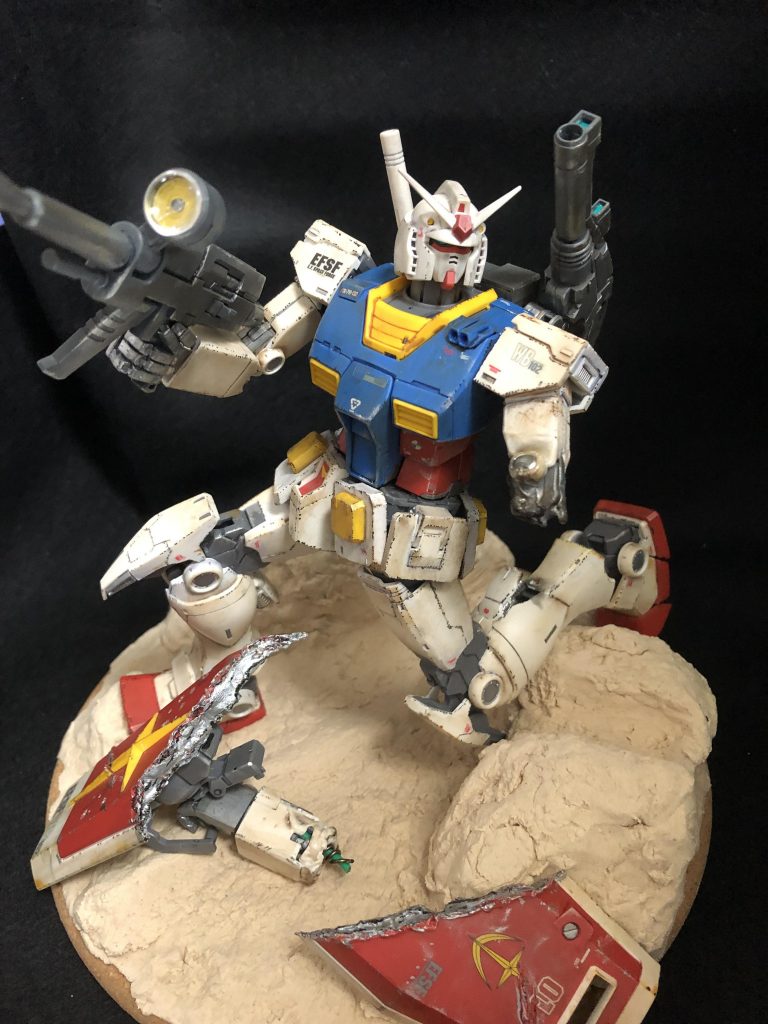 配置を考えているところです。レジンで水の表現をするところまでは決まっていたのでそれっぽい小川の流れている地形を意識しました。