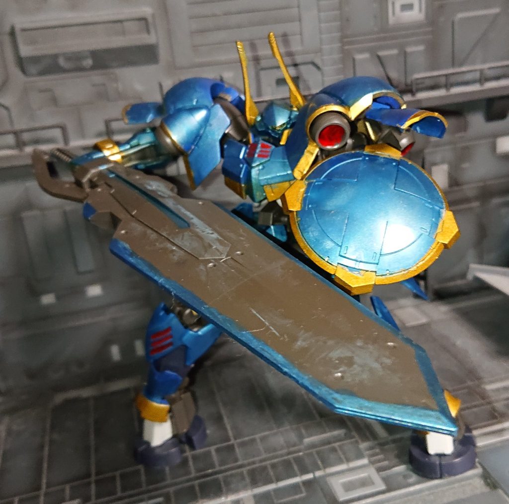 モンハンのディアブロ装備が好きなのでディア装備の大剣ハンターのような感じ　機体愛称も丁度よさそうな大剣名ジークリンデ