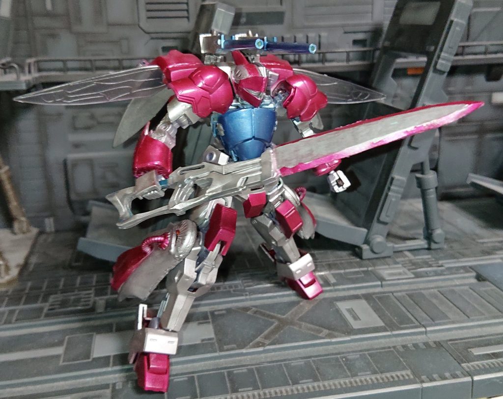 オーラソードライフルは実体剣にオーラソードは付属のが小さかったので 