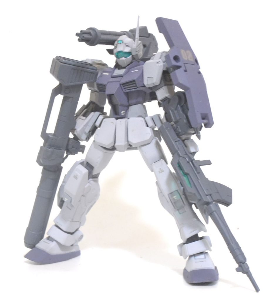 2号機背中のガトリングはパワードアームズパワーダーのものでアームはブラックライダーのものを使ってますが、材質の関係か、あっという間にゆるゆるになってしまいました。パワードアームズパワーダーのアームはやわらか材質なのでそんなことはありません。