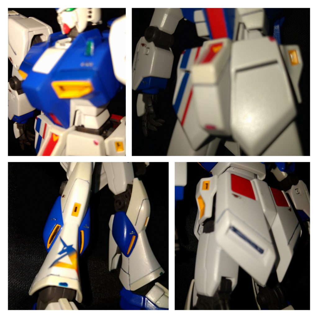 筋彫りした部位