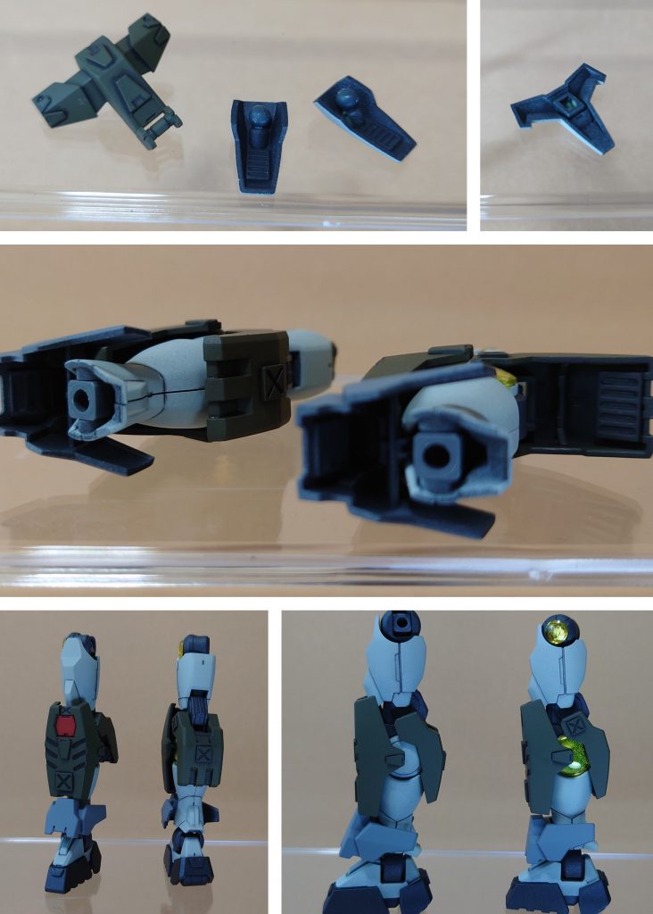 ディティールアップ箇所その2。こちらも、チラッと見えるかもしれない裏側にも貼っています。